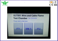 UL1581 वायर एंड केबल फ्लेम टेस्टिंग चैंबर 0-160kPa