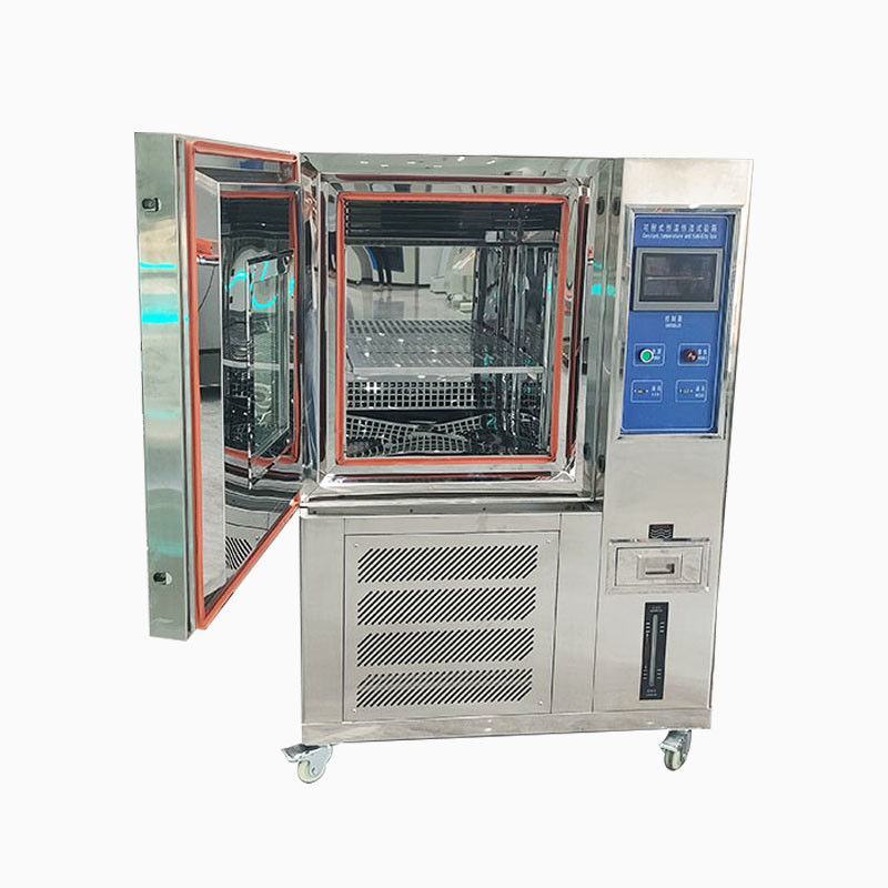 संक्षारण परीक्षण के लिए प्रोग्राम करने योग्य 108L SUS304 स्टेनलेस स्टील नमक स्प्रे परीक्षण कक्ष