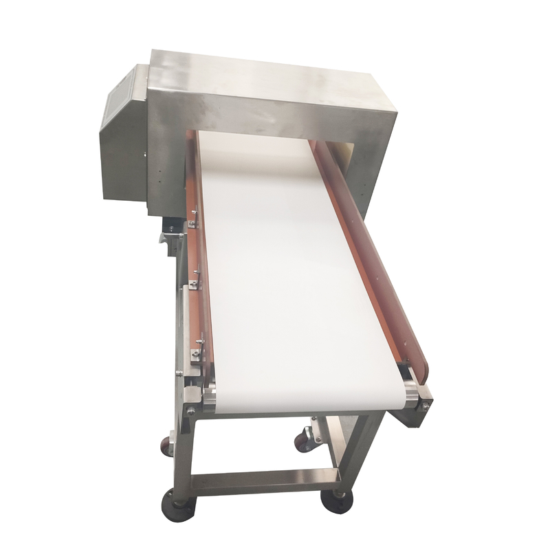 पाउच और स्नैक्स के लिए स्वचालित लर्निंग फूड मेटल डिटेक्टर 110V 220V FDA