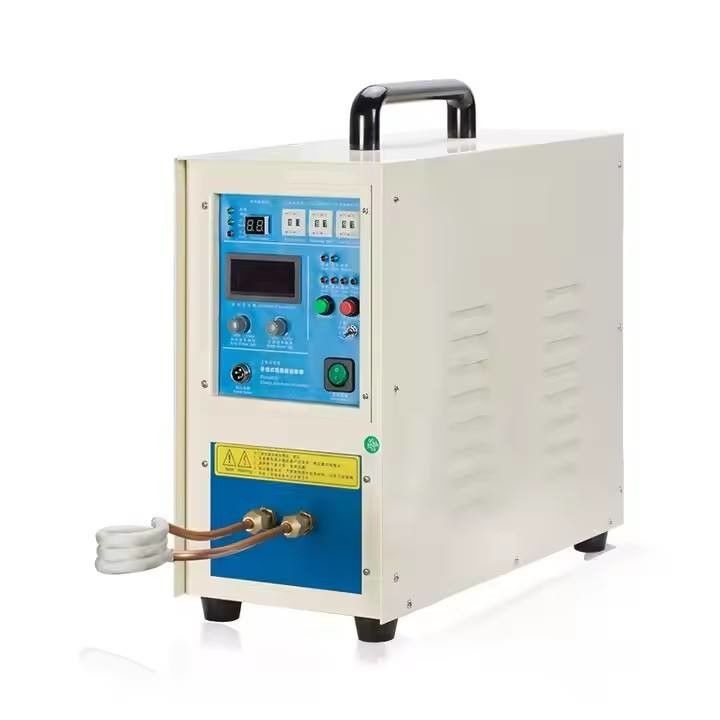 उच्च आवृत्ति प्रेरण हीटिंग मशीन 15KW के साथ 200-600A धातु फोर्जिंग मशीन बिजली परीक्षण सेट के लिए ठंडा