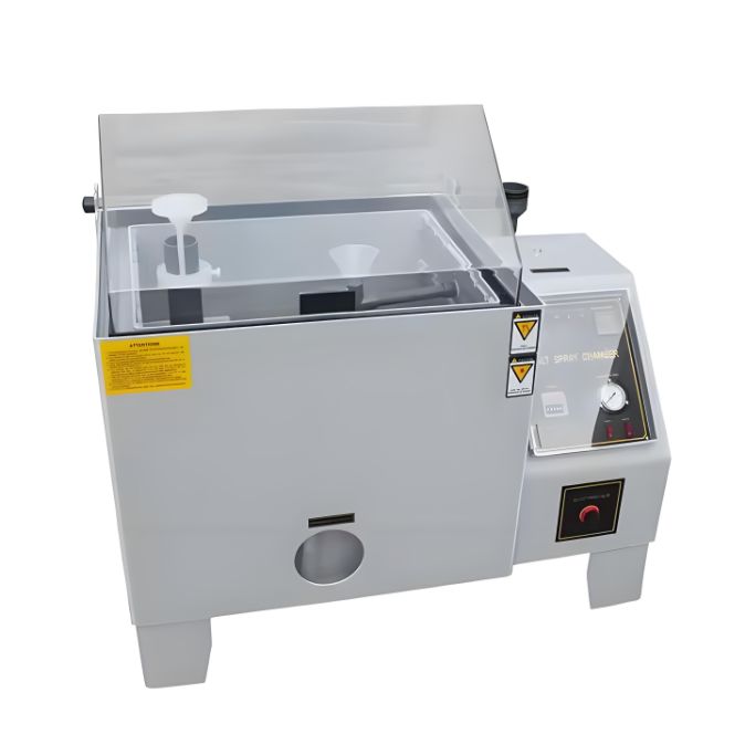 पर्यावरण परीक्षण मशीन 1.0-2.0 एमएल / 80 सेमी2 / घंटा की छिड़काव मात्रा के साथ नमक छिड़काव परीक्षण उपकरण