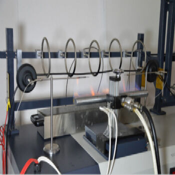 आईईसी 60331, बीएस 6387, एन 50200 इलेक्ट्रिक केबल सर्किट अखंडता जला परीक्षण उपकरण आग झटका पानी छिड़काव परीक्षण