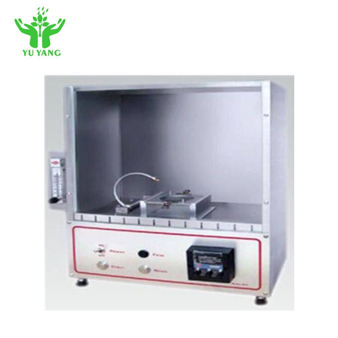 ASTM D4151 कंबल ज्वलनशीलता परीक्षक 70mmx70mm नमूना और 16mm ज्वाला लंबाई अग्नि परीक्षण उपकरण के साथ