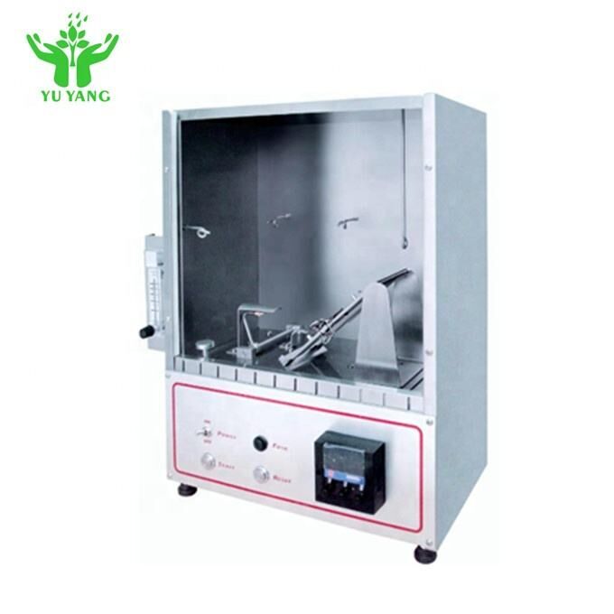 ASTM D4151 कंबल ज्वलनशीलता परीक्षक 70mmx70mm नमूना और 16mm ज्वाला लंबाई अग्नि परीक्षण उपकरण के साथ