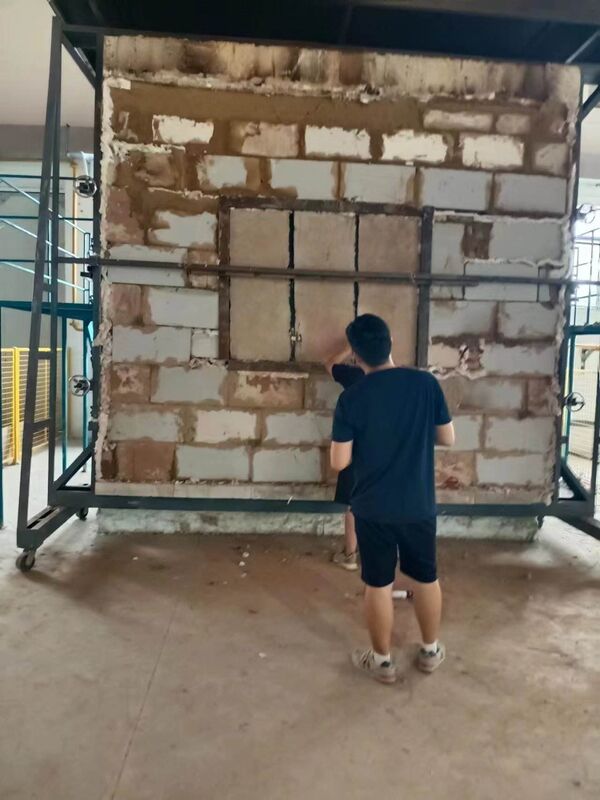 1200 डिग्री सेल्सियस तापमान और मॉड्यूलर निर्माण के साथ आईएसओ 834 अनुपालक वर्टिकल फायर रेजिस्टेंस टेस्ट फर्नेस
