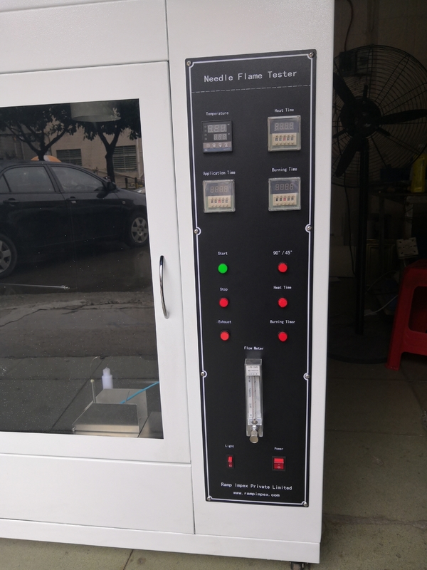 IEC60695-11-5 टिकाऊ ज्वलनशीलता परीक्षण कक्ष, IEC60695-2-2 के लिए सुई लौ परीक्षक
