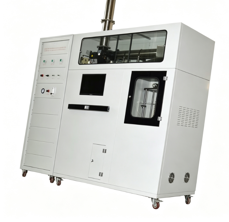 आईएसओ 5660 मानक कोन कैलोरीमीटर ज्वलनशीलता परीक्षक 100 kW/m² विकिरण तीव्रता और उच्च-सटीकता इलेक्ट्रॉनिक स्केल के साथ
