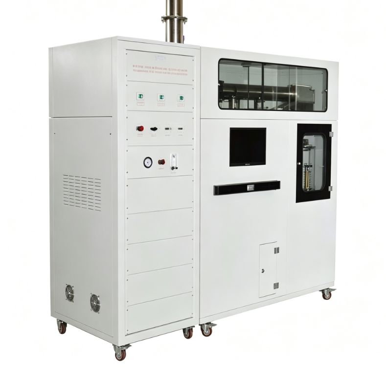 आईएसओ 5660 मानक कोन कैलोरीमीटर ज्वलनशीलता परीक्षक 100 kW/m² विकिरण तीव्रता और उच्च-सटीकता इलेक्ट्रॉनिक स्केल के साथ