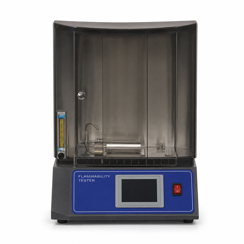 ASTM D4151 कंबल ज्वलनशीलता परीक्षक कपड़ा ज्वाला प्रसार परीक्षण मशीन प्रयोगशाला सुरक्षा मूल्यांकन उपकरण