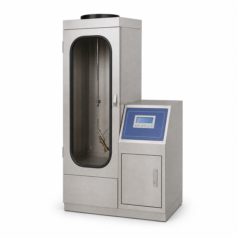 ASTM D6413 Vertical Flame Tester Textile Fabric Fire Resistance Testing Equipment Laboratory Use