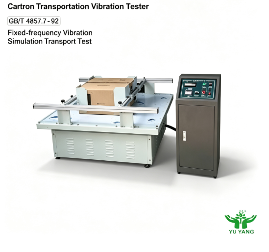Rotary Vibration Test Table with 130*120 cm Testing Dimension 25.4MM Amplitude and 2-5 Hz Adjustable Frequency for Carton Packaging