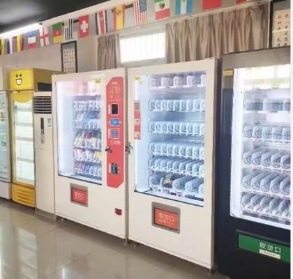 गर्म भोजन और ठंडे भोजन के लिए बड़ी क्षमता और तेज ताप के साथ स्वचालित वेंडिंग मशीन